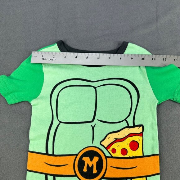 Teenage Mutant Ninja Turtles Boys Sz 5T Tee Shirt Graphic Green Cosplay Costume - Picture 8 of 12